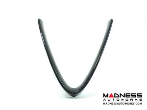 Alfa Romeo Giulia Front V Shield Grill Frame + Emblem Frame Kit - Carbon Fiber - QV Model